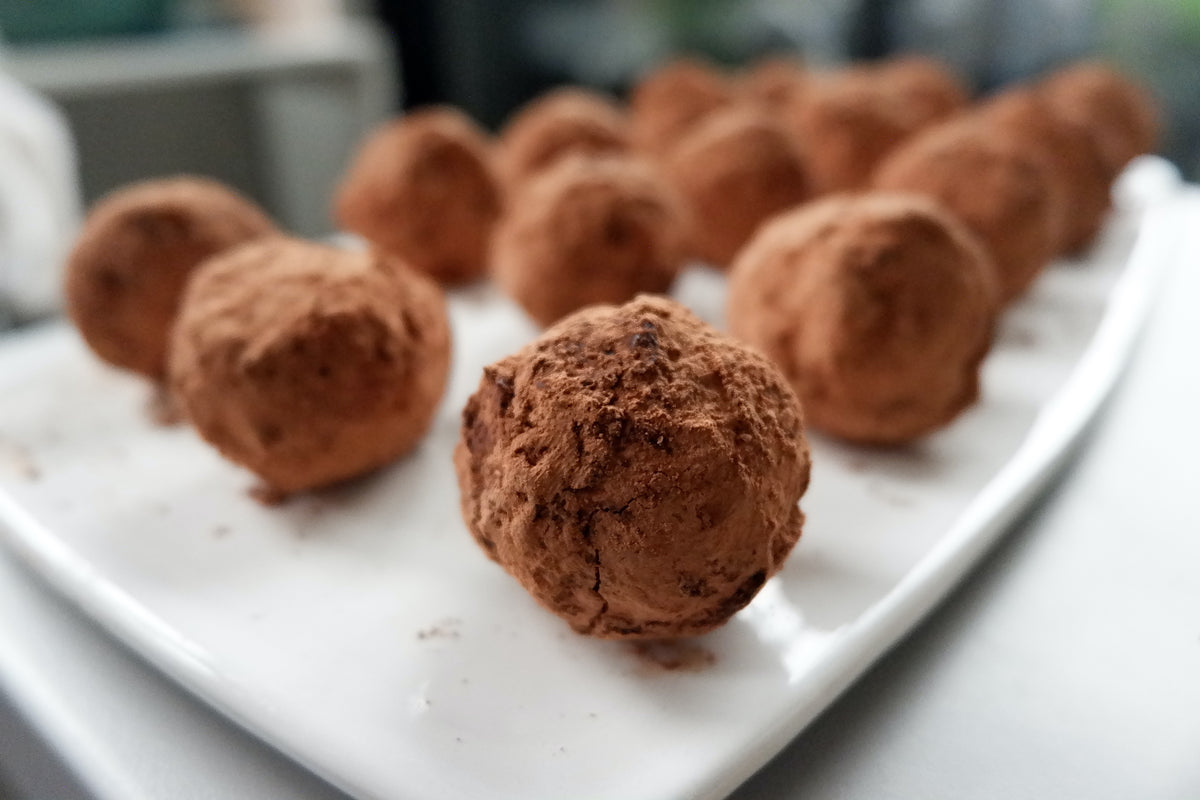 Chai Pecan and Prosecco Truffles