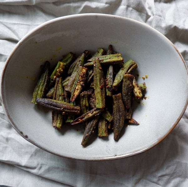 Uppma's Coconut Bhindi Okra Fry Recipe Chai Walli